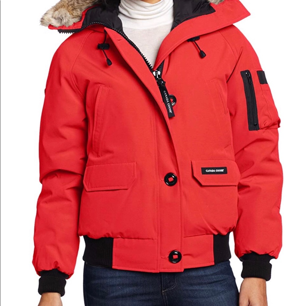 Red Canada Goose Chilliwack Bomber size medium